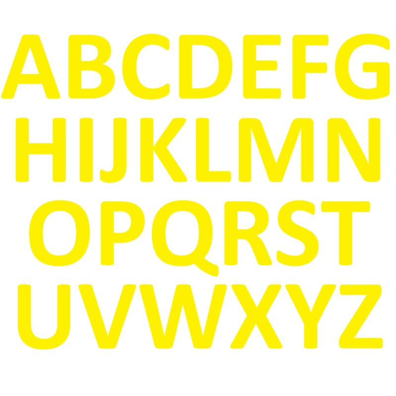 Alphabet Letters “E”- Durable Vinyl Floor Marker by Graphical Warehouse-