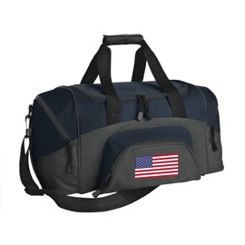 SMALL American Flag Gym Bag Deluxe USA Flag Travel Duffel Bag