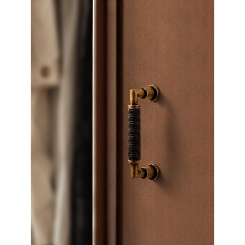 JIASENBAO 5 Pack Antique Brass Cabinet Pulls 3" Hole Center