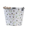 Esschert Design Bee Print Bucket, Multi-Colour