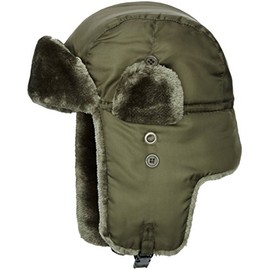 Pilot Hat, Black / Olive, MA1, olive, L