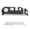 Laser Spirit Level Multifunctional Horizontal Ruler Measuring Tape Measure Ruler