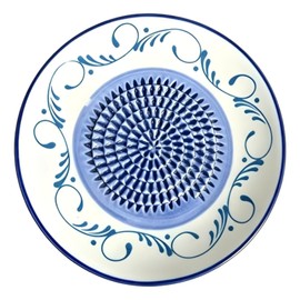 Ceramic Grater Plate, Garlic Grater Plate, Spanish Tomato Grater Plate, Manual Grating Plate for Fresh Ingredients, Compact 12 cm Design for Small Kitchens and Outdoor Cooking