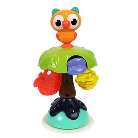 IIROMECI Baby Rasseln Spielzeug 6 bis 12 Monate, Baby Hochstuhl Spielzeug mit Saugnapf, Kleinkinder sensorische Entwicklung Tablett Spielzeug, Kleinkinder Geburtstag Geschenke für Kinder (Owl)
