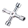 Maveek Utility Key, 2 Pack Silver 4-Way Multi-Functional Cabinet Box