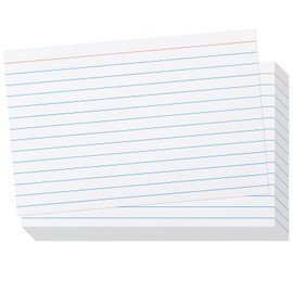 Heavy Weight Index Cards 4x6 Ruled - Goefun 240GSM/90LB 100 Pack White Lined Note Cards 4 x 6 Flashcards for Studying, Note Taking and To Do List