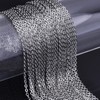 33 Feet Stainless Steel DIY Link Chain Necklaces with 20