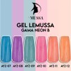 Mussa Gel Semipermanente Gama Neon 6 Piezas Marca Mussa Manicure