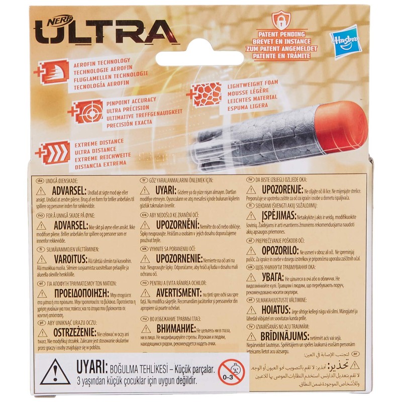 Includes 10 ground-breaking Nerf Ultra darts that feature an innovative