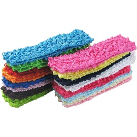 QandSweet QandSweet Baby Girl's Stretch Headbands Crochet Hair Bands (26 Colors)