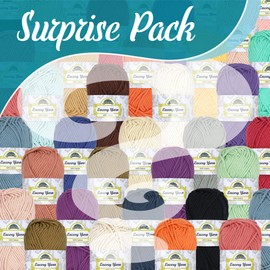 JubileeYarn Lacery Yarn - Chunky Cotton - 100g/Skein - Variety Pack - 8 Skeins