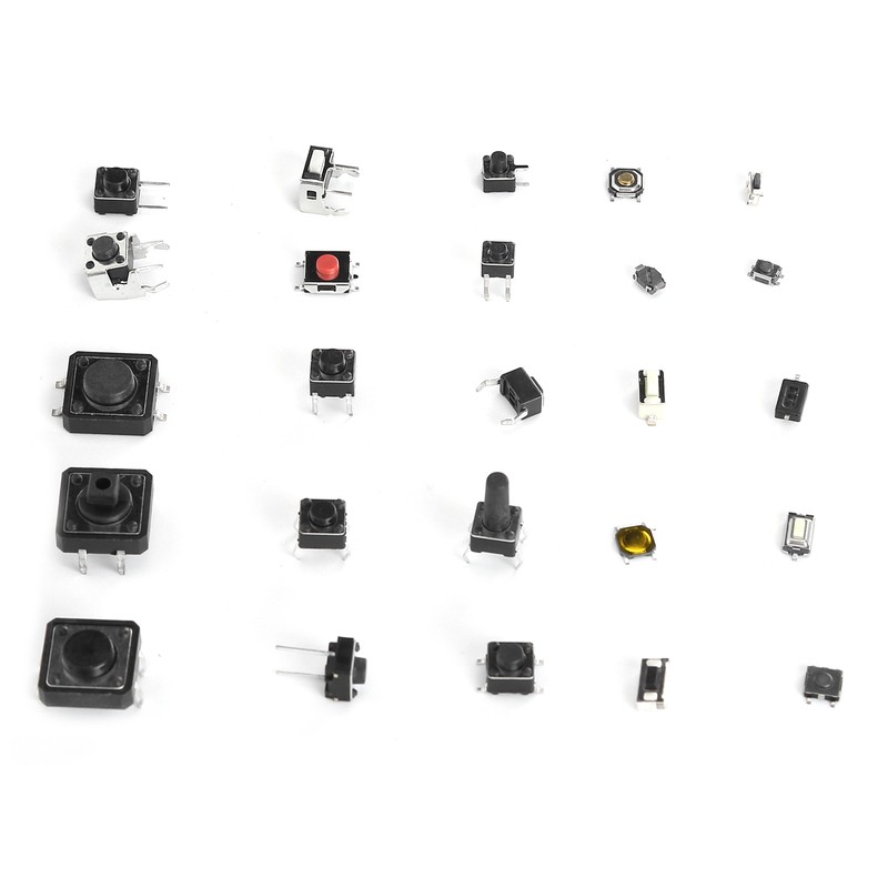 Tactile Push Button Switches 25 Values 12V 50mA Micro Momentary