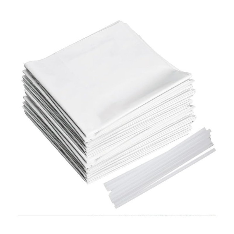 XHYdamile Trash Compactor Bags，20pcs Fits 15-inch Rectangular Drawer Compactors, Space-Saving