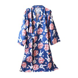 thefancypumpkin Jinbei Men's Japanese Yukata Kimono, Red, L