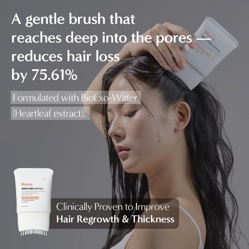 Lilyeve Growturn Hair serum with Built in Brush for Hair