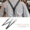 Y shaped Suspenders High Elastic British Gentleman Style Retro Retractable