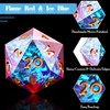 SIQUK 7-Die Polyhedral Dice for DND Handmade Sharp Edge Game
