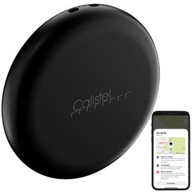 Callstel Key Finder App: Mini Key & Item Finder, AirTag Comp., MFi, App, Black (Key Tracker, Bluetooth, Things Finder, GPS Tracker)