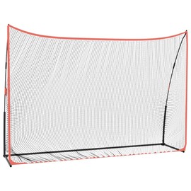 CHARMMA Golf Practice Net Black and Red 120.1"x35.8"x83.9" Polyester, Outdoor Recreation