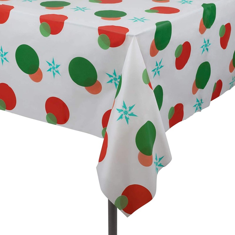 Red and Green Holiday Snow Flake Design 1 Pack Premium