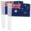 Australia Handheld Small Flag Set,10 PCS 5×8 Inch Mini Australian