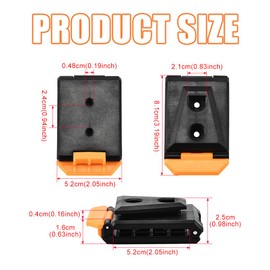 XhuangTech Tool Belt Clip for TOU-CT Models (2-Pack), Heavy-Duty Replacement Clips for ClipTech Pouches TOU-CT-150/TB-CT-150SP, Fits Hammers & Tools, Durable Belt Accessories