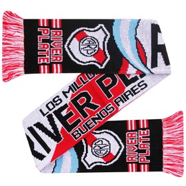 CA River Plate CARP Los Millonarios Football Crest Scarf (100% Acrylic)