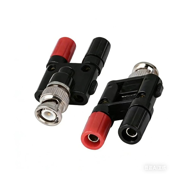 Double Banana Female to BNC Male Connector 4mm Dual Banana