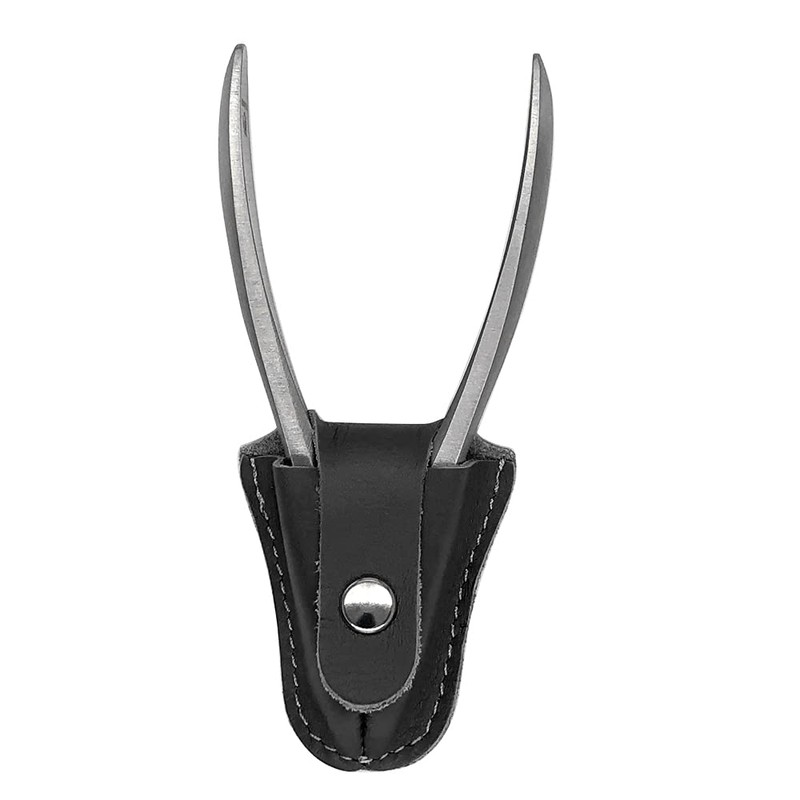 Inshore Nipper Cap, Large, Black, Genuine Leather Cuticle Nipper Blade