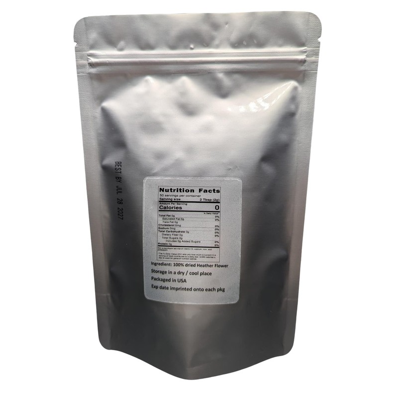 Heather Flowers - Dried Calluna vulgaris Loose Tea from 100%
