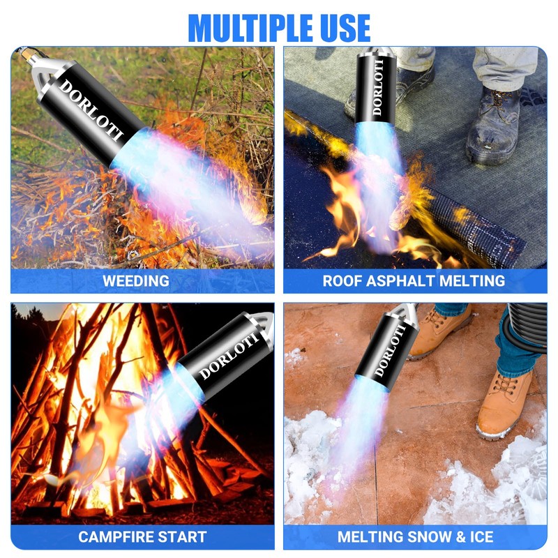 Propane Torch Weed Burner Kit,High Output 2,400,000 BTU with Storage