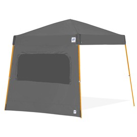E-Z UP Single Sidewall with Screened Window, Fits 10' Angled Leg, Truss Clip Attachment, Gray (Canopy/SHELTER NOT Included)
