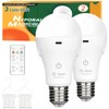 Neporal MagicGlow Rechargeable Light Bulbs with Remote, 3 Colors Shift