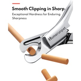 HomeRunPet Cat Nail Clippers Martensite Steel, Safe & Solid Professional Pet Nail Clippers for Cats Small Dogs with Sharp Blade, Non-Slip Handles, Easy for Claw Care at Home
