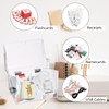 BTSKY Clear Acrylic 4 x 6 inch Index Card Box