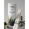 Green Foliage Wedding Unity Candles