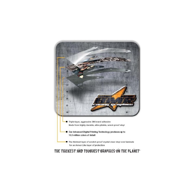 Flashback-AMRRACING MX Graphics decal kit fits Yamaha PW50 All years-Flashback