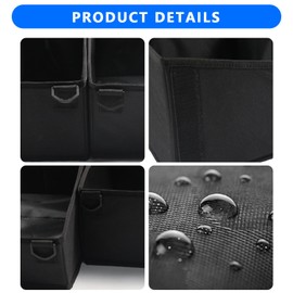 Topraco Under Seat Storage Bag Fit for Chevy Silverado/GMC Sierra 14-18 Light Duty Crew Cab & 15-19 Heavy Duty Crew Cab Tool Organizer Box Truck Crew Cab