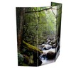 Red Lantern Double Sided Path of Life Canvas Folding Screen,