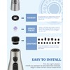 Metal Kitchen Faucet Head Replacement - with 15 Adapters, Low-Lead