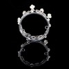 [morningplace] Crown Tiara Hair Accessory Wedding Birthday Gift (Silver.)