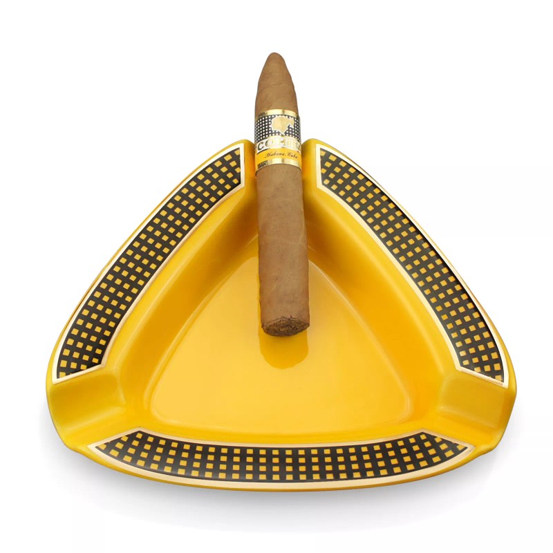 CIGARFEAST Cigar Ashtray Triangle- Large Rest Outdoor Cigars Ashtray for