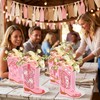 12 Set Western Cowgirl Boots Flower Boxes Centerpiece Boot Shape
