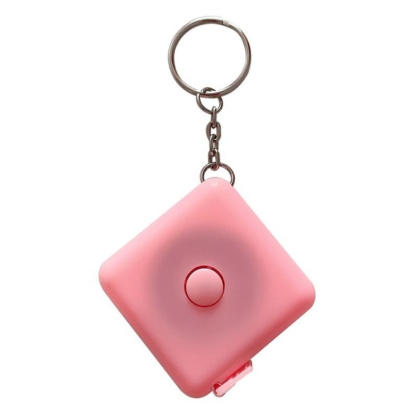 "Pink Portable Square Tape Measure Mini Compact Automatic Telescopic Portable