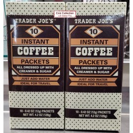 Trader Joe’s 10 Instant Coffee Packets Box 4.2oz 120g (2 Boxes)