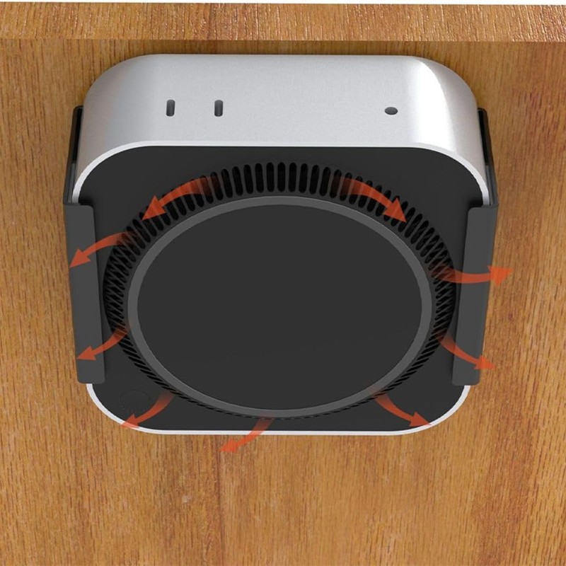 Tiny Room Mac mini M4 Under Desk Storage Bracket, VESA