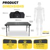 ARURU 50" Large Folding Camping Table with Adjustable Hight Legs