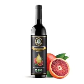 M.G. PAPPAS High Polyphenol Rich Blood Orange-Infused Olive Oil Extra Virgin - Over 500mg/kg - Cold Pressed & Unfiltered - High Hydroxytyrosol Greek Olive Oil Award Winning - 12.7 Oz
