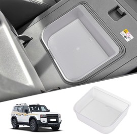 smabee Center Console Cool Box Organizer for Toyota Land Cruiser Prado 250/ Lexus GX 550 2024 2025 Armrest Storage Box ABS Insert Tray Accessories (Only Fit Cool Box) Transparent