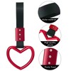 2 Pieces Rings Heart Shaped Car Handle Straps Drift Charm
